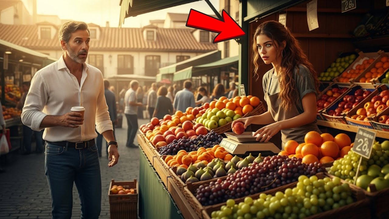 Millonario queda helado al ver vendedora de frutas idéntica a su ex mujer