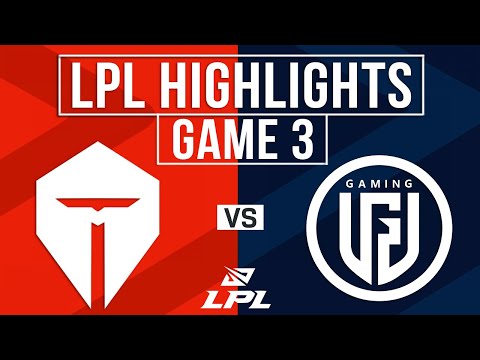 TES vs LGD Highlights Game 3 | LPL 2025 Split 1 | Top Esports vs LGD Gaming