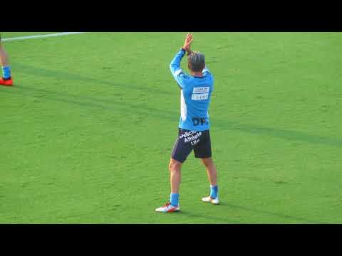 20180804 キングカズ 試合前アップ(練習)
