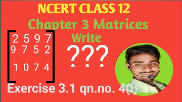 #class_12th_math_Matrix_exercise_3.1qn._no._(i) #matricesclass12 #math_solution #Very_easy_math