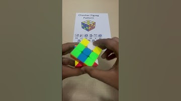 Checker Zigzag Pattern ||​⁠ #shorts #viral #rubikscube ​⁠@mrlioncuber