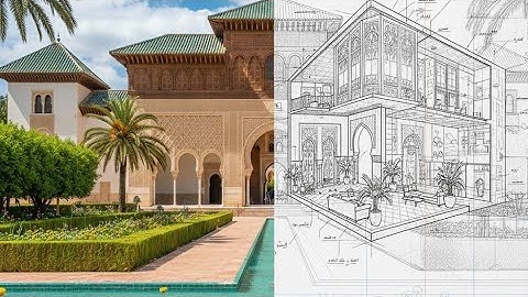 "ANDALUSIAN PALACE" ... From sketch to reality — AI turns your drawings into stunning visual views.