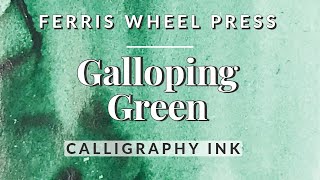 🌲🐴 Deep Green Calligraphy Ink Galloping Green - Monstera Leaf Speedpaint Ferris Wheel Press