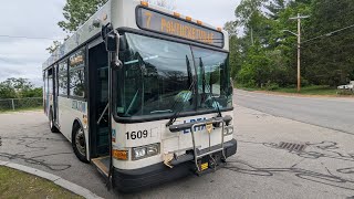 Ride on LRTA Route 7 on 1609 Gillig Low Floor to Pawtucketville via UMass North @TRANSIT-CENTER