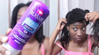 My Hair from  Matted TO SLAYED w/ Aussie 3 Minute Miracle I Relaxed Hair