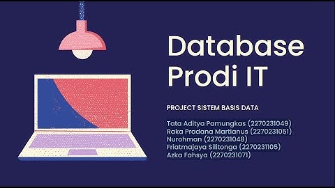 Project Sistem Basis Data (Database Prodi IT)