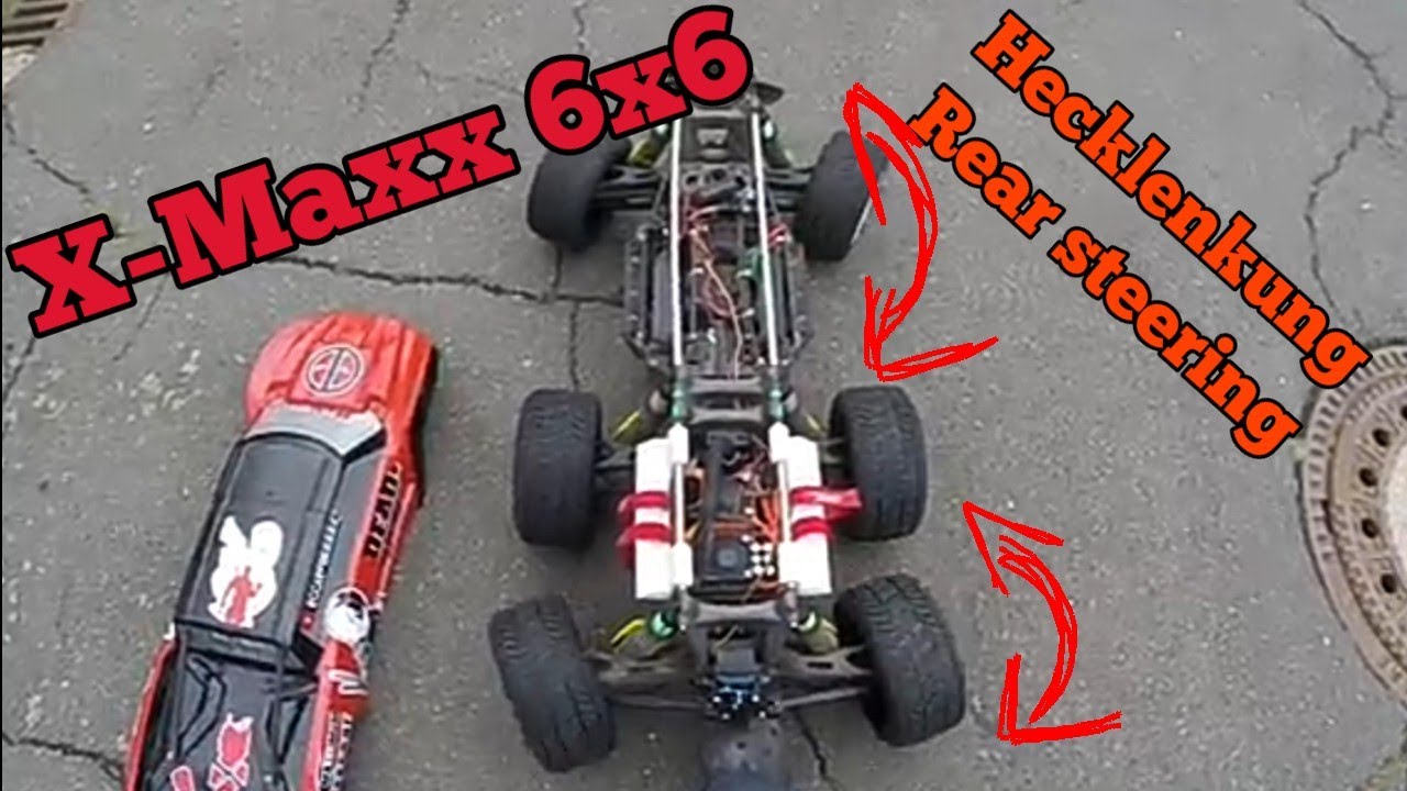 X-Maxx 6x6 firstrun rear steering Hecklenkung