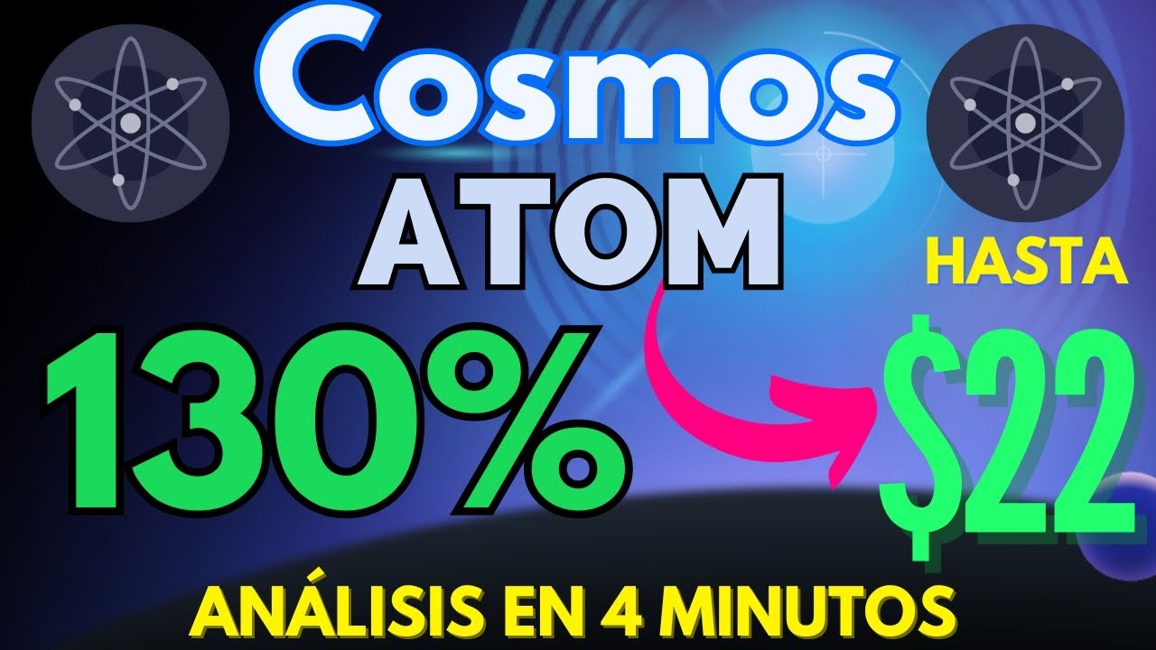 Cosmos ATOM Podría subir 130% hasta $22! Analisis Técnico en 4 Minutos !
