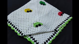 crochet baby blanket/granny square baby blanket/cotton  blanket for baby screenshot 4