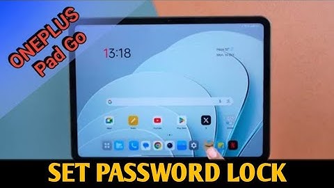 Oneplus pad go password lock kaise lagaye, how to set password lock OnePlus pad, screen lock setting