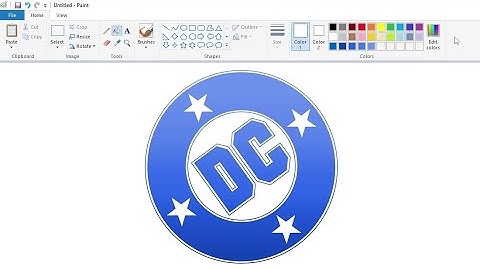 How to draw the DC Studios logo using MS Paint | How to draw on your computer