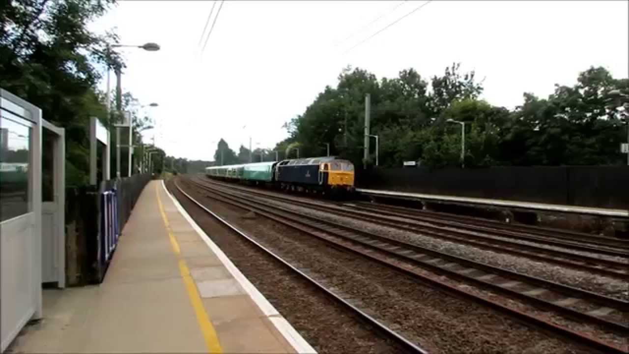 Riviera 47815 + 321411 5Z24 Northampton EMD - Doncaster Works past Welham Green 06/07/2015