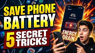 5 Secret Tricks to Save Your Smartphone Battery 🔋 | Stop Battery Drain (2026)