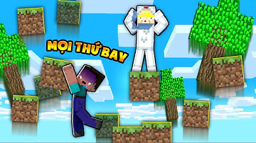 NOOB THỬ THÁCH SINH TỒN TRÊN ĐẢO NẾU TẤT CẢ MỌI THỨ ĐỀU BAY LÊN TRONG MINECRAFT*MINECRAFT THỬ THÁCH