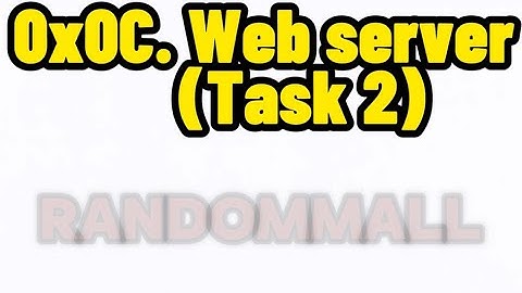 0x0C. Web server (Task 2) Creating domain
