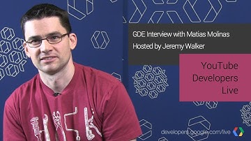 YouTube Developers Live: GDE Interview with Matias Molinas