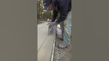 Throwing Color Hardener On Borders! #concrete #stampedconcrete