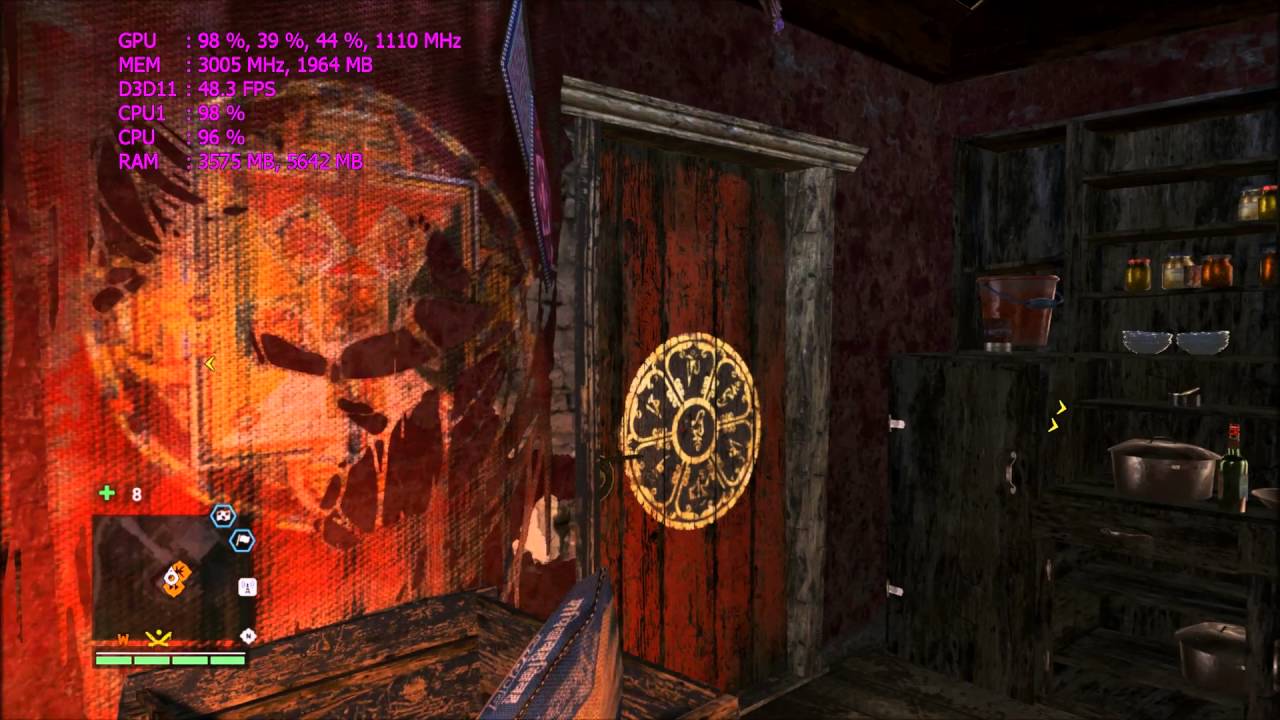 AMD A8 3870+MSI GTX 760 2 Gb тест в играх.