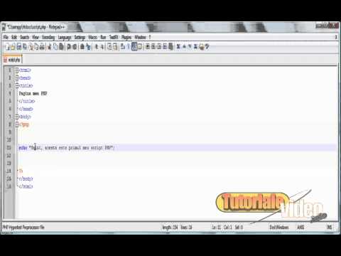 Tutoriale Video Php partea a 3-a
