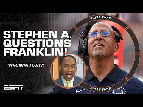 Virginia Tech hires James Franklin as next football coach 💰 First Take REACTS! 🍿