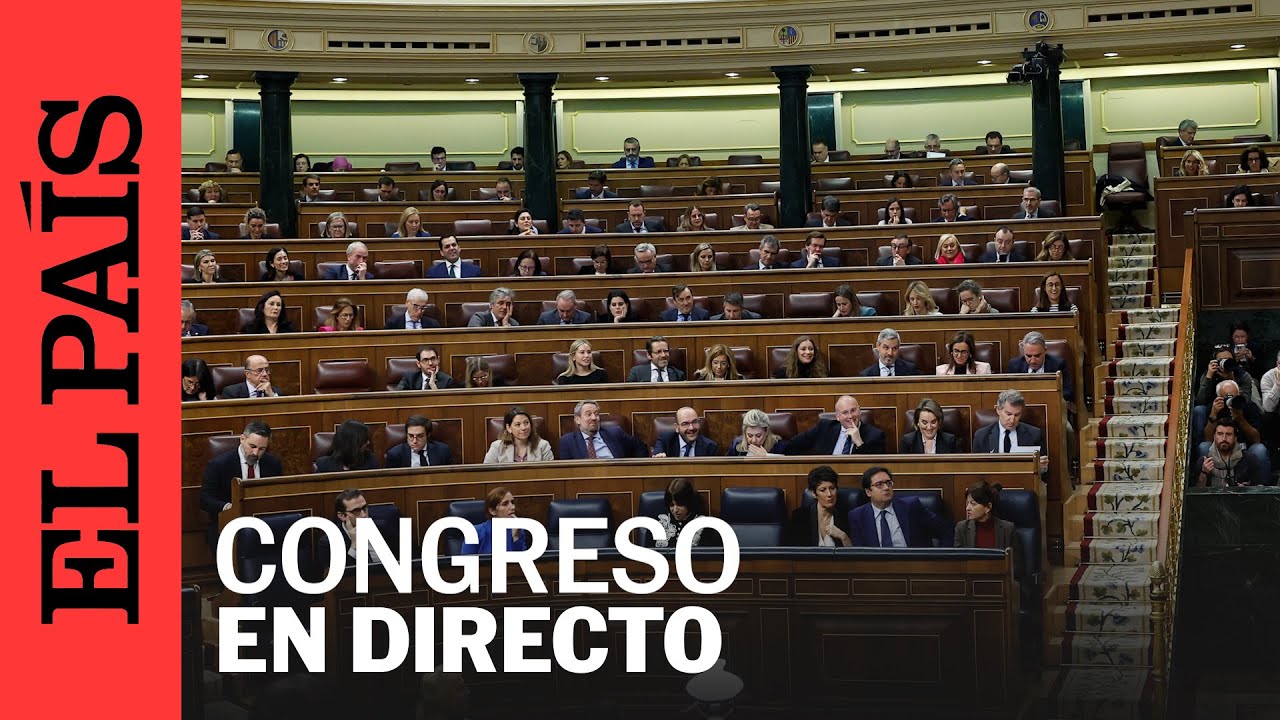 DIRECTO | Pleno en el Congreso de los Diputados | EL PAÍS - YouTube
