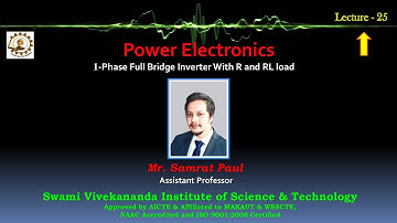 25 1 phase full bridge inverter with R and RL load
