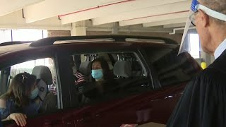 Becoming an American citizen drive-thru style