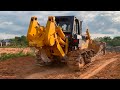 Biggest Shantui SD32 Bulldozer And Dump Truck Stuck In Mud Excavator Pull Up