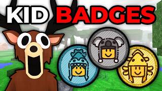 Can I SPEEDRUN All The NEW KID BADGES In 99 Nights In The Forest?!