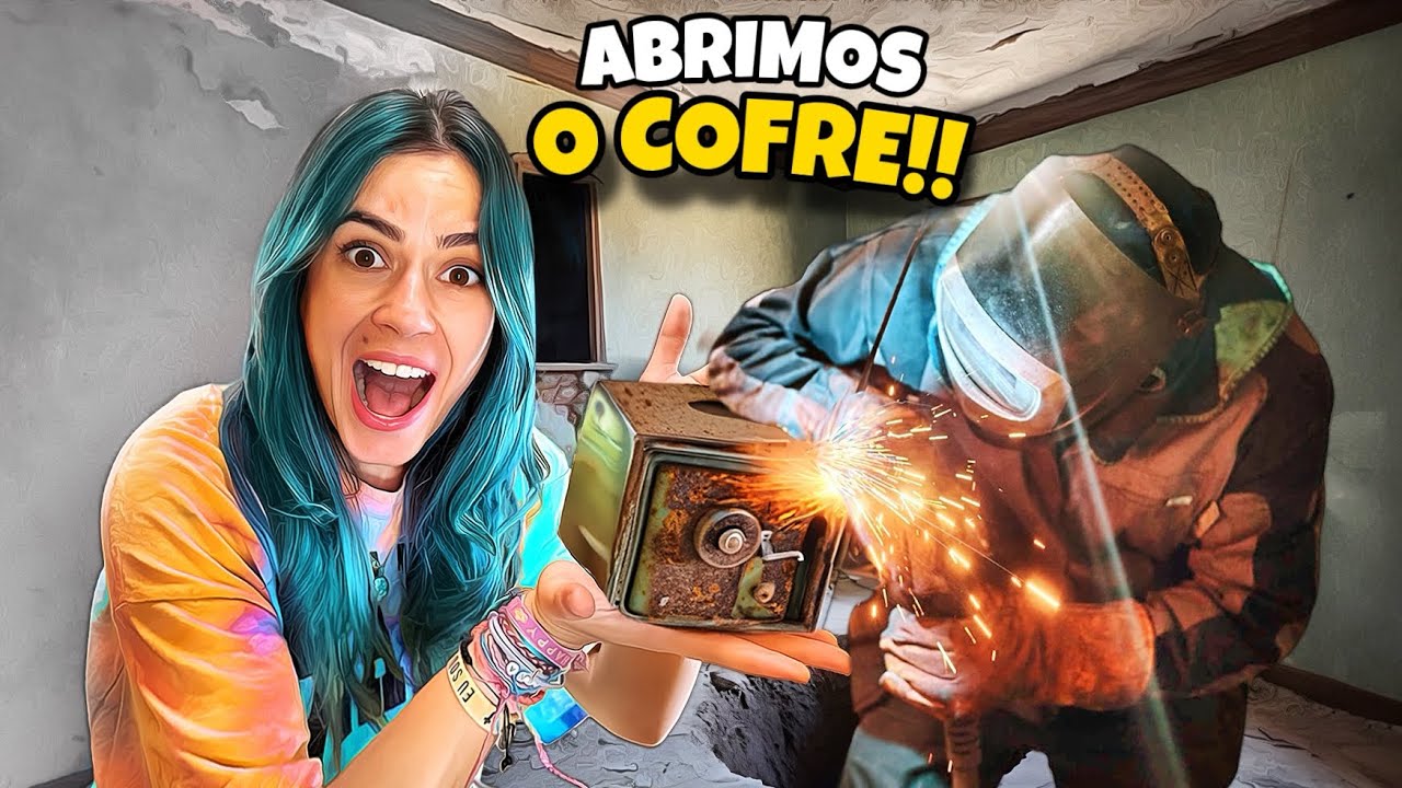 ABRIMOS O COFRE SECRETO QUE ACHEI NA MINHA CASA ABANDONADA!! (DIA 6)*