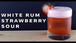 White Rum Strawberry Sour