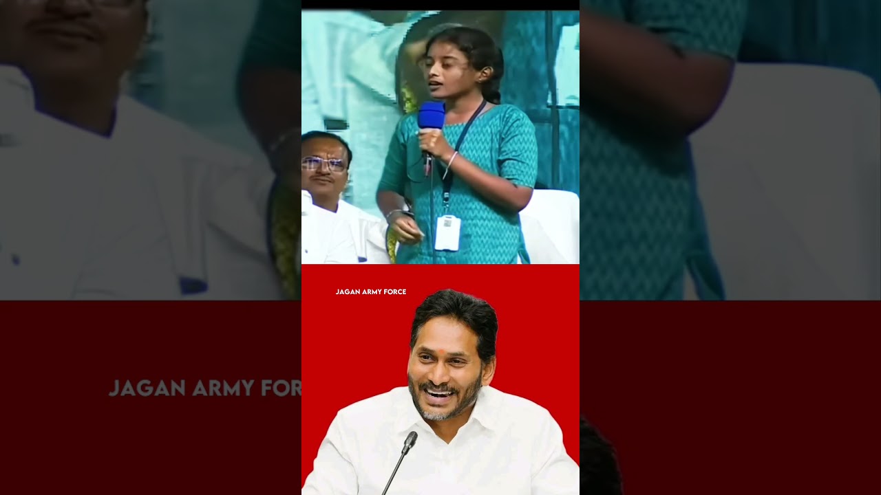 Jagan Anna Fan girl 😍 Unconditional great words and Emotional speech 🥹 