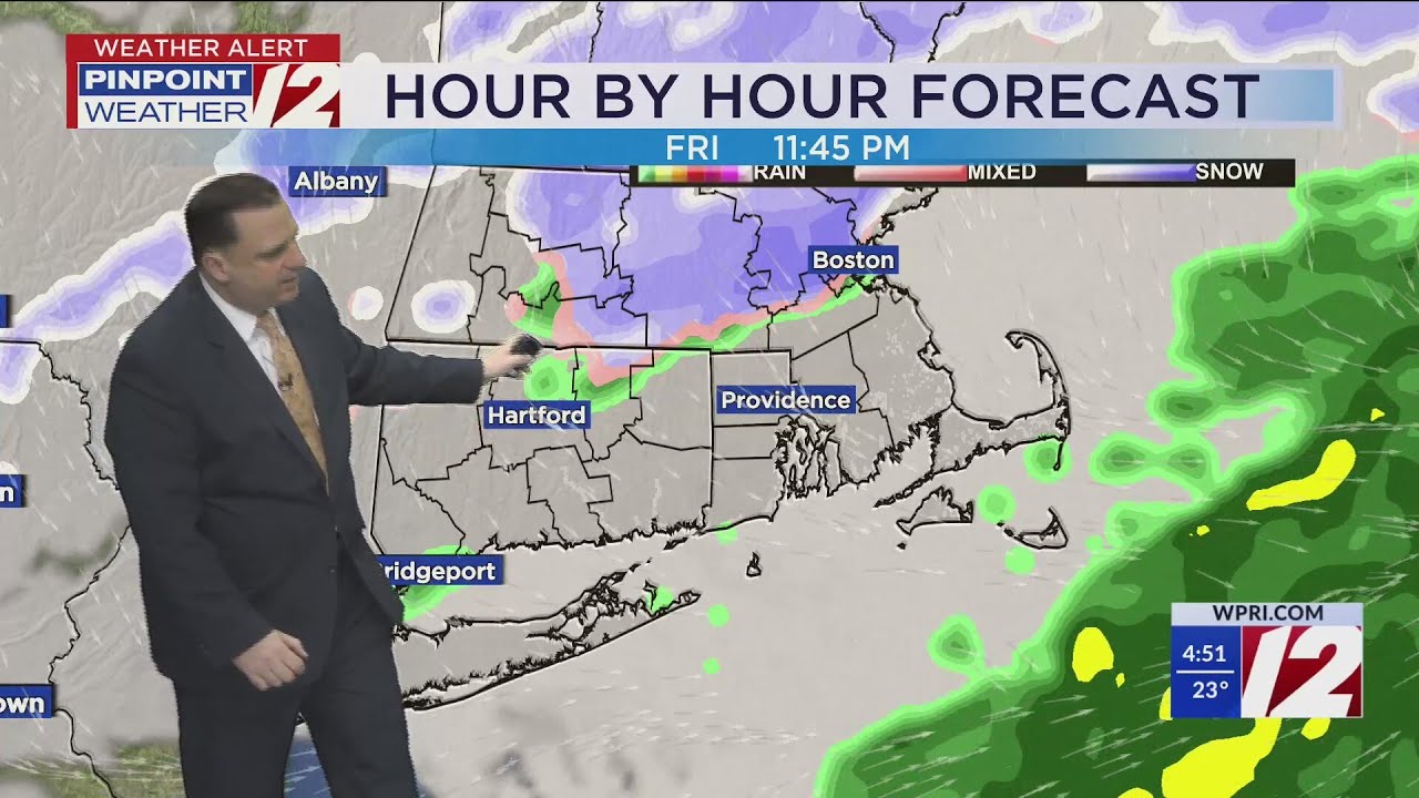 WPRI 12 Weather Forecast for 1/30/25: Slick spots early this morning ...