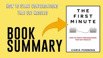 The First Minute by Chris Fenning Free Summary Audiobook