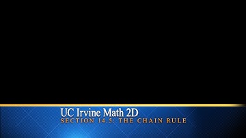 UC Irvine Math 2D Section 14.5