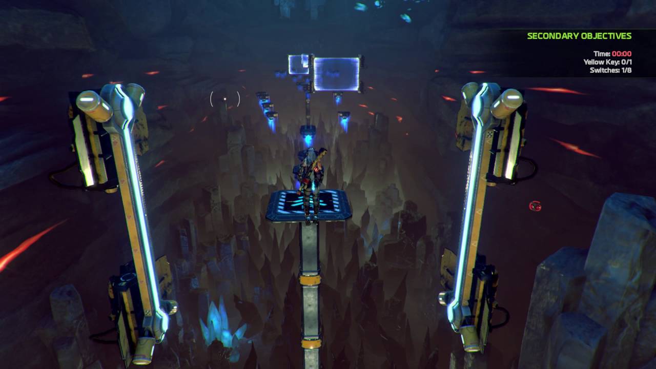 ReCore Cavern Rush Dungeon Secondary Objective Platforming Section