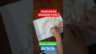 Evde Hamurdan Dinozor Fosili Yapımı. Kolay Yöntem