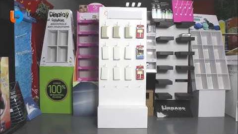 Cardboard Hooks Display Assembly