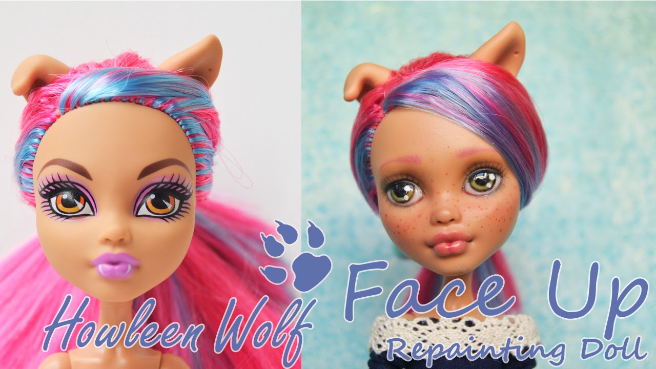 Repaint - Howleen Wolf - Monster High - Custom doll - YouTube