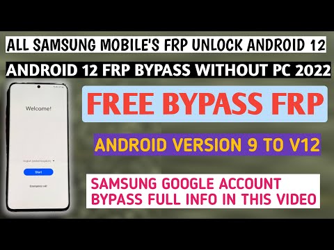 Samsung S20 Frp Bypass Android 12 / S10, S20, S20+ Frp / SM-G980F Google Account Unlock WithOut PC