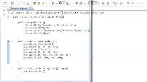 Java programming part 90 Graphics : Java drawLine