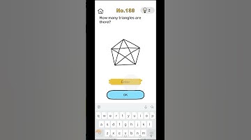 Brain out level 133 solution / how many triangles are there? /  #gaming #shorts #viral #trending