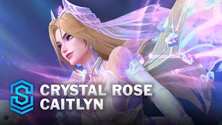 Crystal Rose Caitlyn Wild Rift Skin Spotlight