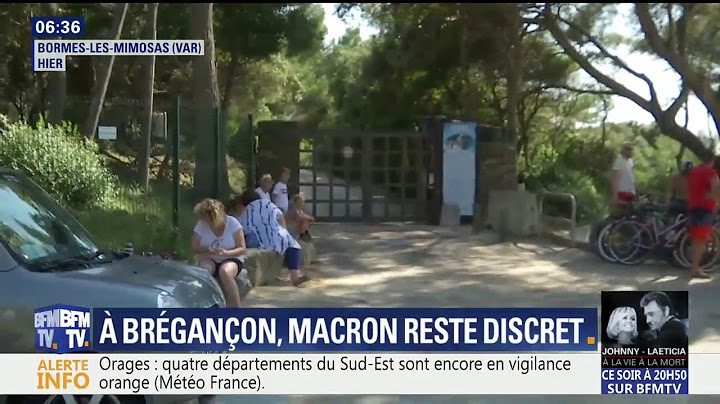 À Brégançon, les touristes et les commerçants attendent une sortie du Président