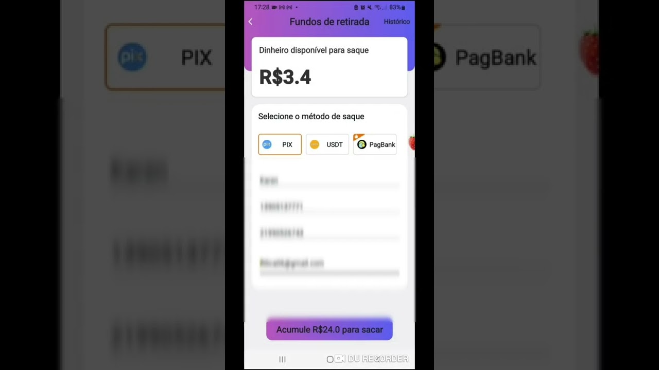 Prova de pagamento Cash Master