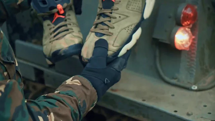 Army Tank running over new Travis Scott Jordan 6!   Crep Protect Eraser   Copy