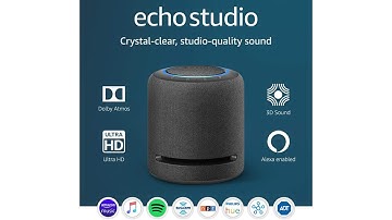Echo Studio | Our best-sounding smart speaker ever | With Dolby Atmos and Alexa