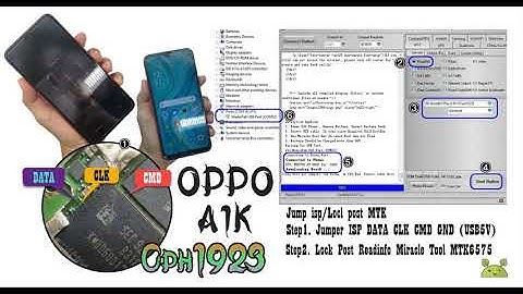 Reset Pinlock Oppo A1K By Emmc Raw Tool ISP