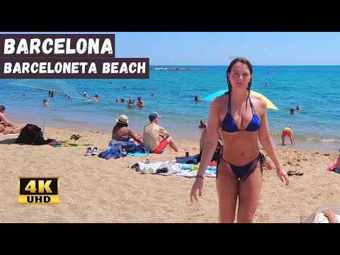 Hot Day in Barcelona Beach - Spain 