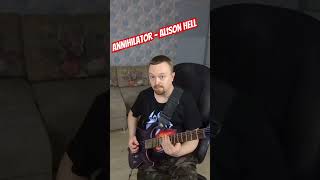 Annihilator - Alison Hell #shorts #thrashmetal #metal #guitarcover #annihilator